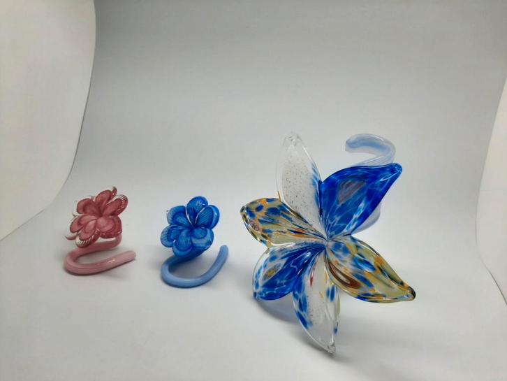 Murano, Handtassen en Accessoires, Broches, Zo goed als nieuw, Koper, Roze, Ophalen