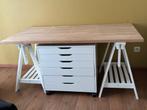 Bureau + ladenblok, Huis en Inrichting, Bureaus, Ophalen, Gebruikt, Bureau