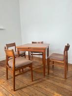 Table à manger extensible scandinave-5 chaises, Ophalen, Gebruikt, Scandinave, 4 tot 6 stoelen