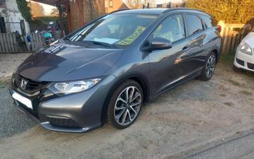 2014 Honda civic tourer 1.8i vtec, Auto's, Honda, Voorwielaandrijving, Euro 5, Stof, Zwart