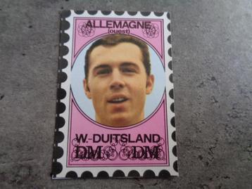 PLAQUE D'IMPRESSION VANDERHOUT FOOTBALL BECKENBAUER 70S uniq, Enlèvement ou Envoi, Image