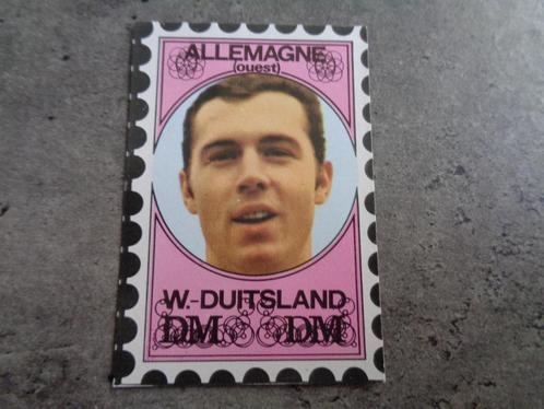 VANDERHOUT  VOETBAL PRENT PLAATJE  BECKENBAUER 70S enkel bie, Hobby en Vrije tijd, Stickers en Plaatjes, Plaatje, Ophalen of Verzenden