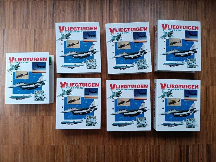 Vliegtuigen van de wereld - complete reeks, Verzamelen, Luchtvaart en Vliegtuigspotten, Zo goed als nieuw, Kaart, Foto of Prent