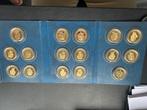 Munten, Postzegels en Munten, Munten | België, Ophalen of Verzenden, Verguld, Setje, Goud