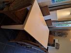 Mooie witte houten eettafel, Huis en Inrichting, Tafels | Eettafels, 50 tot 100 cm, 150 tot 200 cm, Rechthoekig, Zo goed als nieuw