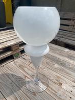 Vase vintage, Ophalen, Gebruikt, Wit, Glas