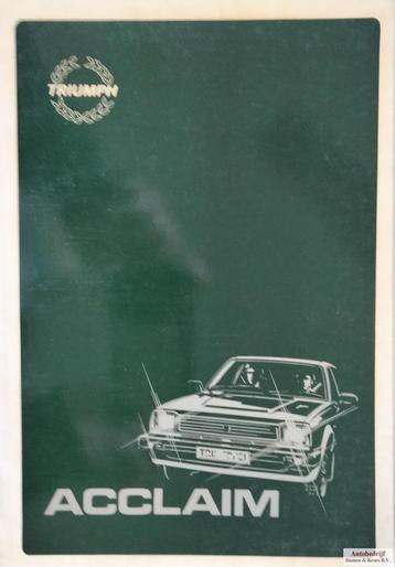 Repair Manual Triumph Acclaim AKM4967 beschikbaar voor biedingen