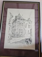 Dessin original à l’encre signé – Guy Gillet, Ophalen