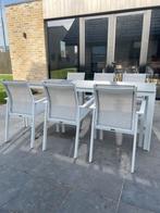 Tuintafel met 6 stoelen, Rectangulaire, Enlèvement, Neuf, Aluminium