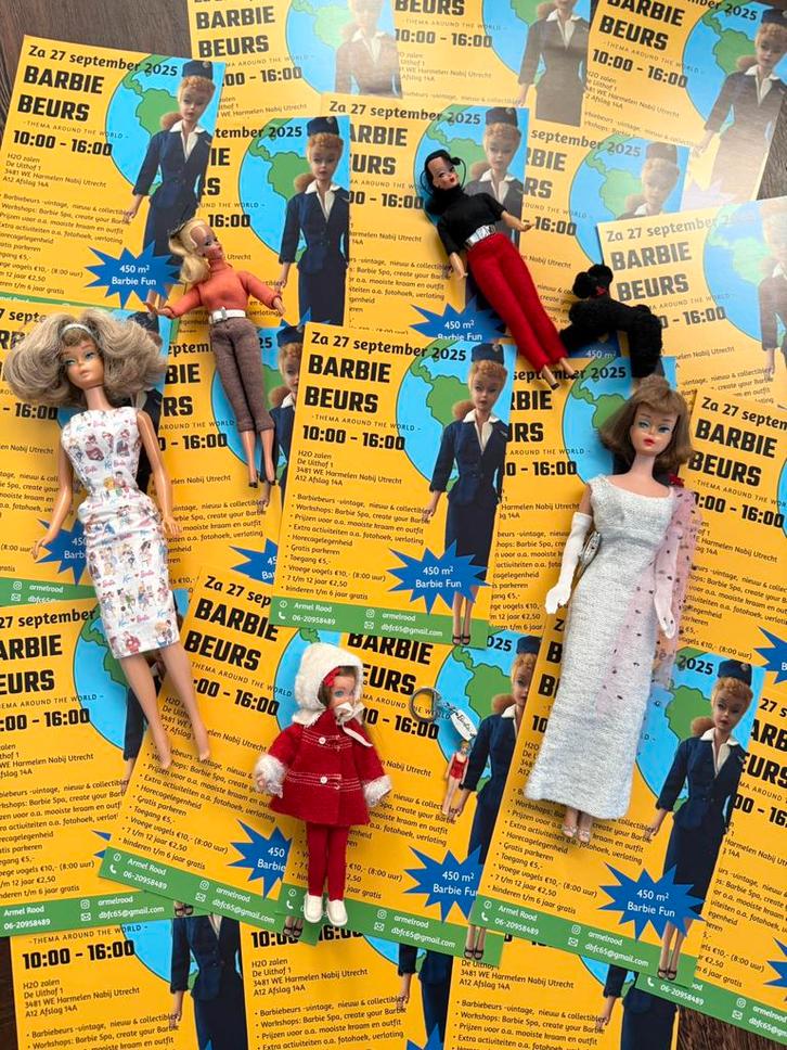 Grote barbie beurs in Harmelen nabij Utrecht Nederland, Verzamelen, Poppen, Zo goed als nieuw, Pop, Ophalen of Verzenden