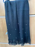 Superzachte nieuwe warme zwarte sjaal met pareltjes van Veri, Kleding | Dames, Ophalen of Verzenden, Sjaal