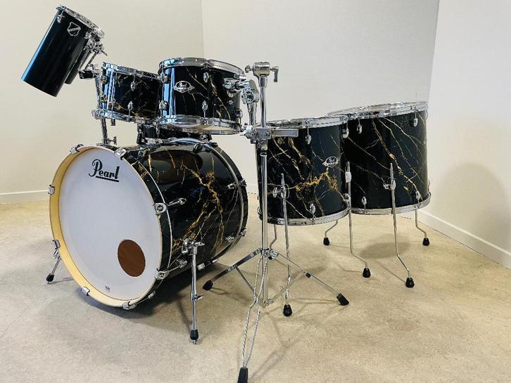 Pearl Export Black & Gold Marble Limited Edition, Musique & Instruments, Batteries & Percussions, Comme neuf, Pearl, Enlèvement