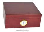 H48: HUMIDOR "CHERRY" VOOR 50 SIGAREN - SIGARENKIST, Verzamelen, Verzenden, Nieuw, Tabaksdoos of Verpakking