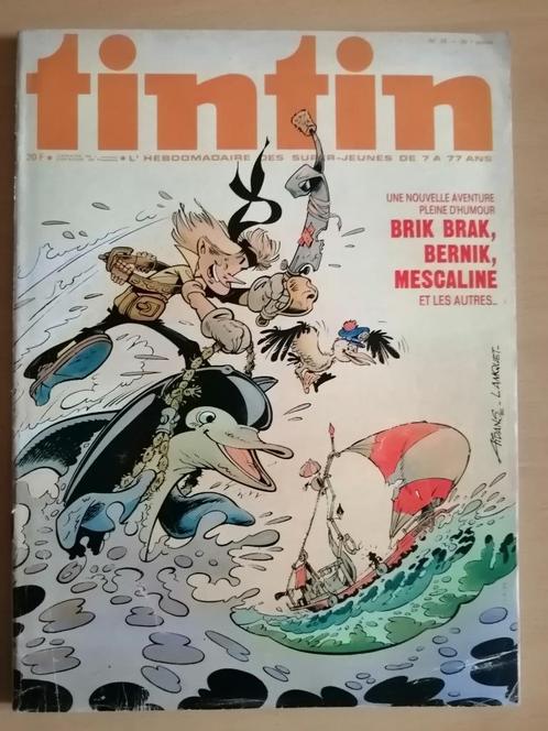 Le journal de Tintin numéro 33 - 1975, Verzamelen, Tijdschriften, Kranten en Knipsels, Krant, Ophalen of Verzenden