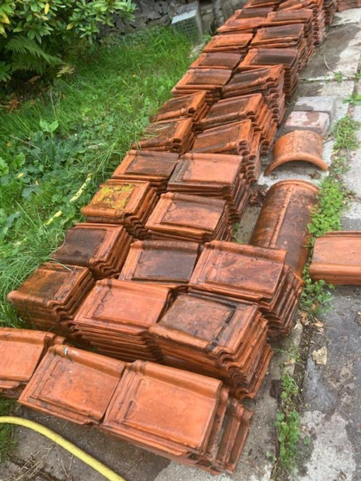 300 OUDE POTTELBERG DAKPANNEN GEBRUIKT, Doe-het-zelf en Bouw, Dakpannen en Dakbedekking, Gebruikt, Dakpannen, Steen of Klei, Rood