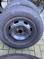 winterbanden op velg peugeot citroen 4 x 108, Ophalen, Gebruikt, 15 inch, Velg(en)