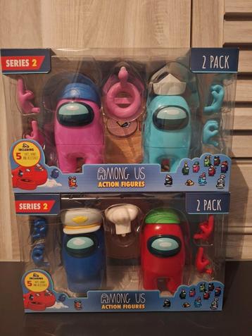 NIEUW Among Us: 2 pack Actiefiguren beschikbaar voor biedingen