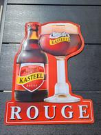Reclame bord Rode Kasteel Rouge Bier metaal 36x47cm groot, Verzamelen, Biermerken, Ophalen of Verzenden, Zo goed als nieuw