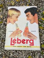 Retro bord van Leberg Bronnen, Verzamelen, Merken en Reclamevoorwerpen, Ophalen, Zo goed als nieuw