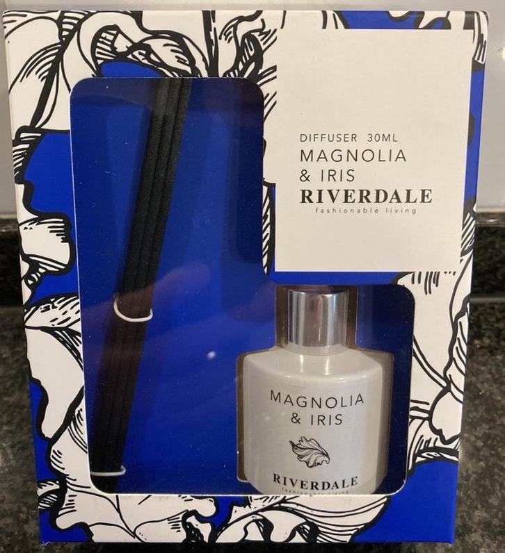 RIVERDALE GEURDIFFUSER 30 ML magnolia & Iris NIEUW, Huis en Inrichting, Woonaccessoires | Overige, Nieuw, Ophalen of Verzenden