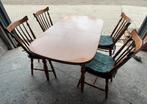Tafel met 4 stoelen, Huis en Inrichting, Tafels | Eettafels, Ophalen, Zo goed als nieuw