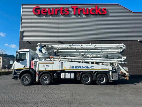 Mercedes-Benz Arocs 4451 8X4 + SERMAC 5Z42 BETONPOMP/BETONPU, Auto's, Vrachtwagens, Te koop, ABS, Airconditioning, Centrale vergrendeling