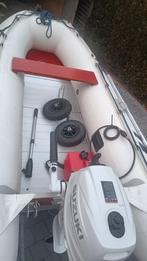 Suzumar 320 met Suzuki 6 pk + RIBA trailer, Watersport en Boten, Rubberboten, Ophalen, Airdeck, Gebruikt, Benzine