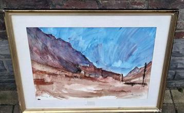 aquarelle signe jose van gucht beschikbaar voor biedingen