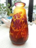 Vaas pâte de verre - Art nouveau - gesigneerd, Antiek en Kunst, Ophalen of Verzenden
