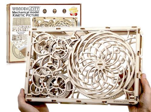 3D Houten Puzzel Kinetic Picture - DIY Wood Builds, Hobby en Vrije tijd, Modelbouw | Overige, Nieuw, Verzenden