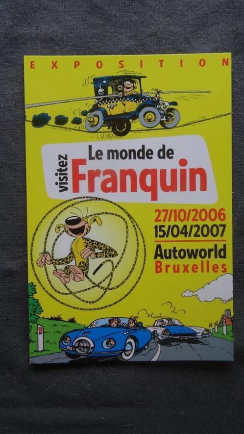 Carte postale - Le monde de Franquin - Gaston Lagaffe, Collections, Personnages de BD, Comme neuf, Image, Affiche ou Autocollant