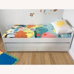 Witte uitschuifbare bedden met 2 laden Slakt IKEA, Kinderen en Baby's, Kinderkamer | Bedden, Ophalen, Gebruikt, Matras