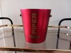 Seau à champagne PIPER-HEIDSIECK  rouge  Vintage, Enlèvement ou Envoi, Comme neuf, Métal