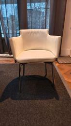 Set van 8 witte stoelen (gebruikt), Ophalen, Gebruikt, Wit, Metaal