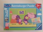 2 puzzels Peppa Pig Ravensburger, Ophalen of Verzenden, 10 tot 50 stukjes, Zo goed als nieuw, 2 tot 4 jaar