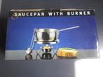 sauspannetje met brander en lepeltje, Ophalen