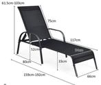 Set van 2 X Ligstoel - Ligbed - opklapbaar - verstelbare rug, Tuin en Terras, Ophalen, Zo goed als nieuw, Aluminium, Inklapbaar