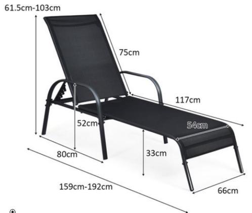 Set van 2 X Ligstoel - Ligbed - opklapbaar - verstelbare rug, Tuin en Terras, Tuinstoelen, Zo goed als nieuw, Aluminium, Inklapbaar