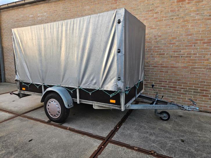 aanhangwagen met huif in zeer goede staat. tot 750 kg., Auto diversen, Aanhangers en Bagagewagens, Gebruikt, Ophalen
