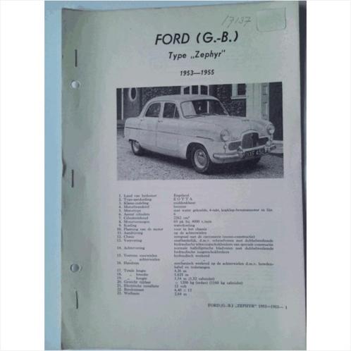 Ford Zephyr Vraagbaak losbladig 1953-1955 #1 Nederlands, Boeken, Auto's | Boeken, Gelezen, Ford, Ophalen of Verzenden