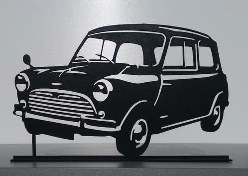 Austin Mini Classic Cooper Silhouette 3 mm HDF lasersnijden, Verzamelen, Automerken, Motoren en Formule 1, Nieuw, Ophalen of Verzenden