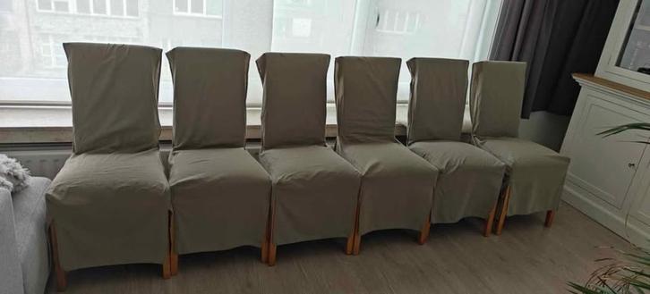 eetkamer stoelen (6), Huis en Inrichting, Stoelen, Gebruikt, Vijf, Zes of meer stoelen, Hout, Ophalen