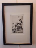 Ingekaderde ets Francisco de Goya / alles aan - 50%, Antiek en Kunst, Kunst | Etsen en Gravures, Ophalen