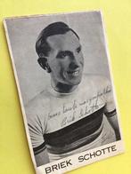 Wk wielerkaart 1948 briek schotte signe, Verzenden, Zo goed als nieuw