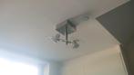 Plafondlamp dubbele spots 2 stuks, Ophalen, Gebruikt, Glas