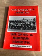 3-3-1976 club brugge- a.c. milan, Verzamelen, Ophalen, Gebruikt, Boek of Tijdschrift
