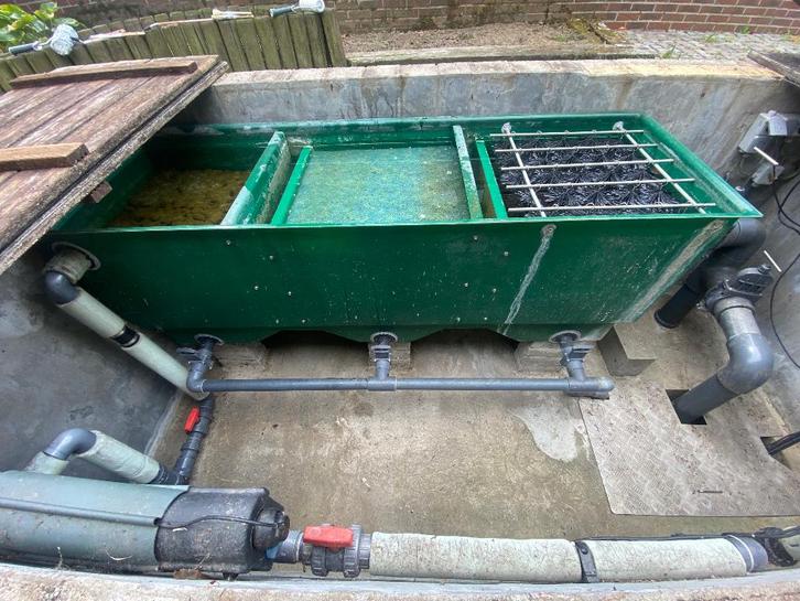 3-kamerfilter voor (koi)vijver, Jardin & Terrasse, Accessoires pour étangs, Utilisé, Filtre de bassin, Enlèvement