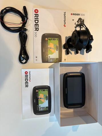 Tomtom rider 500 + ram mount + actieve houder beschikbaar voor biedingen