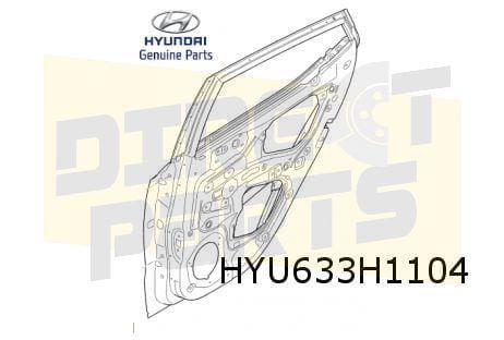 Hyundai i10 (1/14-2/20)  achterportier rechts (te spuiten) O, Auto-onderdelen, Carrosserie, Deur, Hyundai, Nieuw, Ophalen of Verzenden