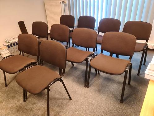 10 stoelen, Huis en Inrichting, Stoelen, Gebruikt, Metaal, Stof, Ophalen